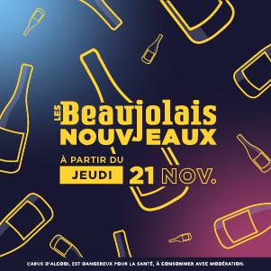 Le Beaujolais Nouveau 2024 sont arrivé!